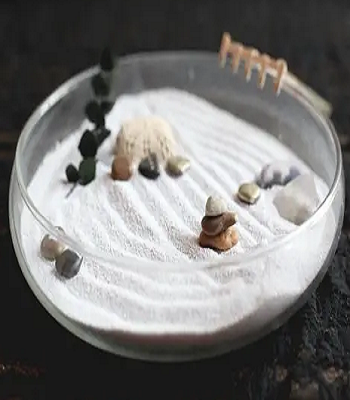 White zen garden DIY Zen Garden In Mini Style To Create For Fresh Desk