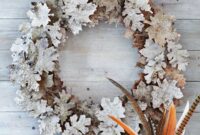 Diy birch leaf wreath