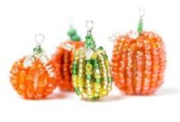 Diy pumpkin earrings