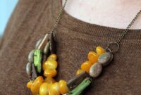 Fall diy chunky necklace