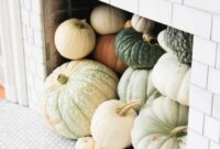 Make a pumpkin fireplace