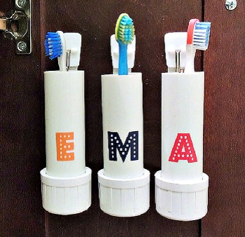 DIY Functional Toothbrush Holder To Enjoy Organized Bathroom Area