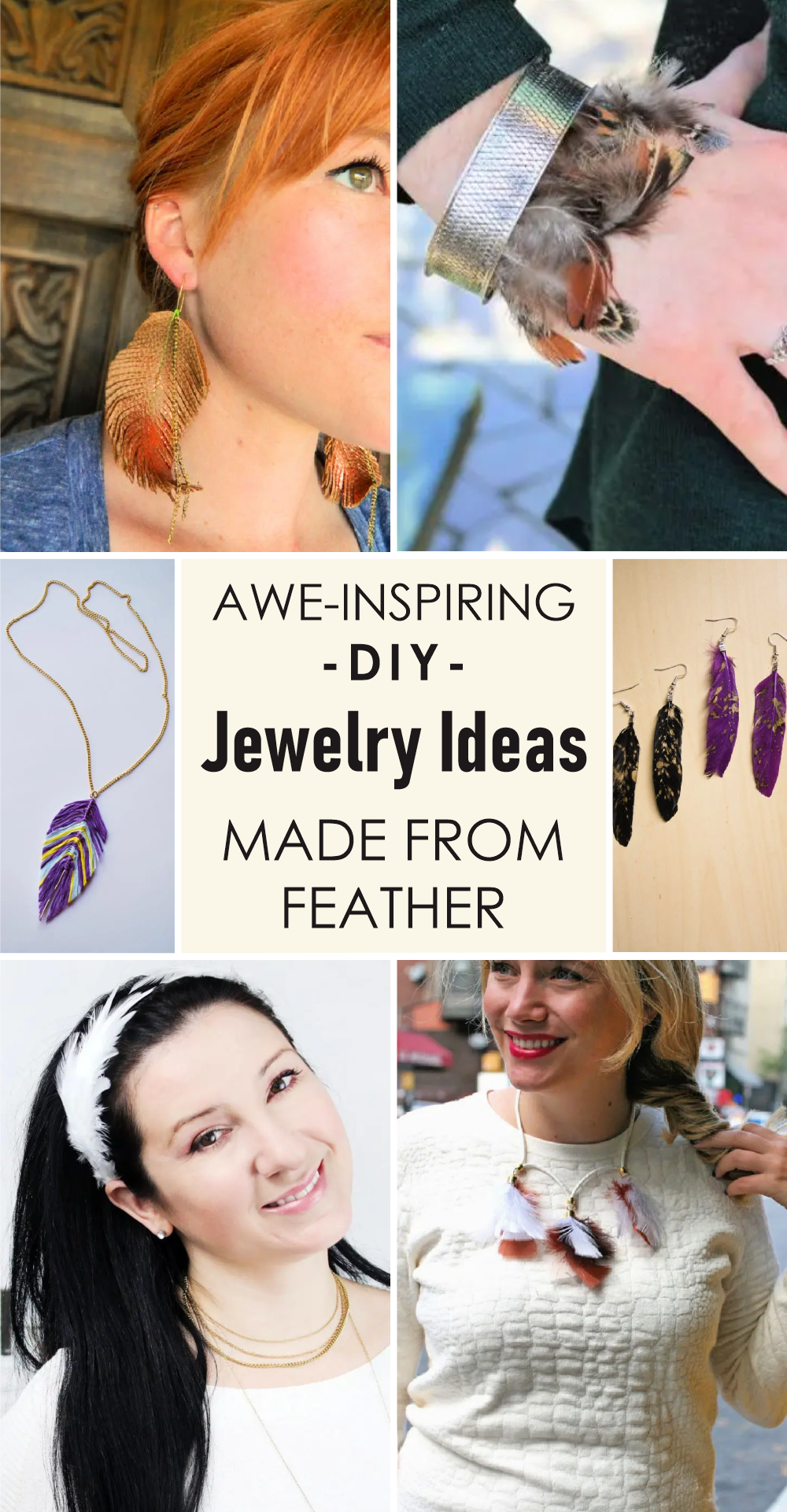 Awe-Inspiring DIY Jewelry Ideas Made From Feather - GODIYGO.COM