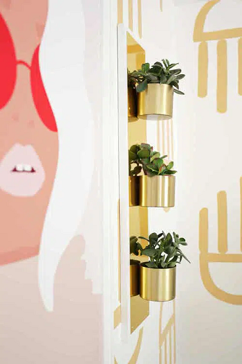 Brass plate wall planter Cheap And Cheerful DIY Pot Ideas For Your Planter