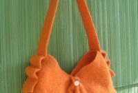 Diy creative recycled sweater purse