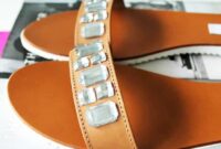 Diy crystal embellished sandals