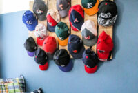 Diy scrap wood and pallet baseball hat rack