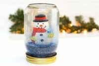 Diy snow globe jar