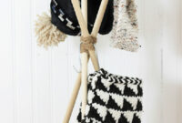 Diy standing hat rack