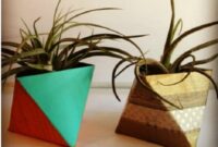 Diy geometric vases