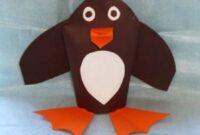 Easy and cute diy penguin puppet