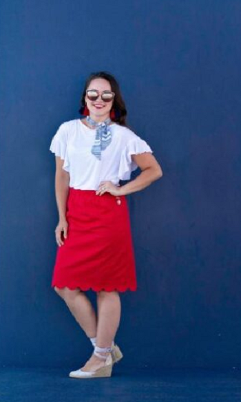 Scalloped skirt Playful DIY Skirt Ideas For Colder Weather To Continue Feeling Elegant