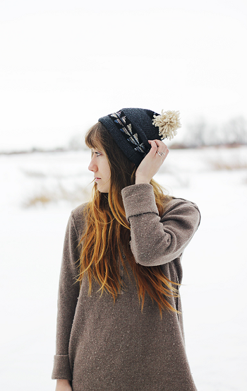 Sweater-turned-hat project DIY Cozy Sewn Hat Ideas For Wintertime Everyone Will Love