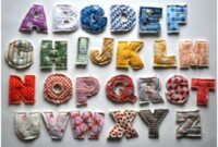 Alphabet from baby clothes