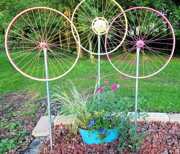 Upcycling Ideas From Old Bike Wheels With A Touch Of Awesomeness