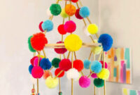 Cute pom pom chandelier