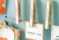 Diy clothespin organizing