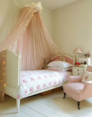 Princess style bedroom DIY Girl's Bedroom Decorating Ideas Special With Canopy For All Styles