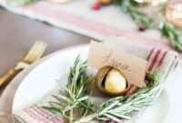 Rustic christmas place setting