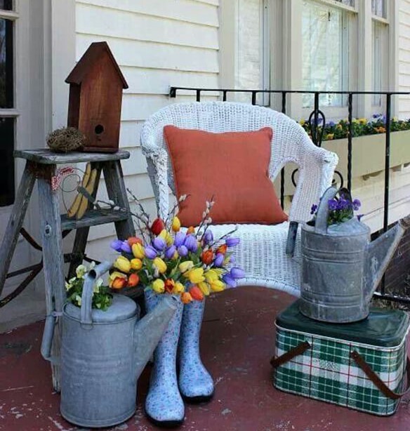 How to Have Rustic Style for Your Spring Porch Decor - GODIYGO.COM