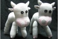 Diy cute sock cow