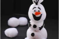 Diy olaf sock snowman