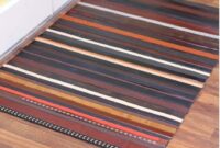 Doormat from old leather belts