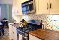 Diy backsplash with tyles