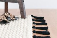 Diy easy rug tassels