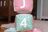 Diy soft baby blocks