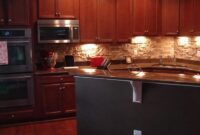 Diy stone backsplash with airstone