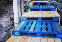 Wonderful garden pallet stairs