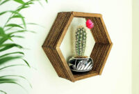 Diy hexagon shelf