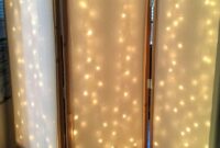 Diy lighted room divider