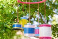 Diy upcycled tin can windchime