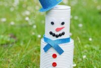 Tin can snowman