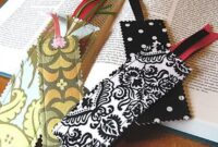 Diy fabric bookmarks