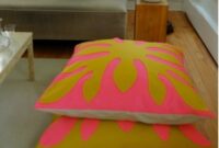 Diy hawaiian floor cushion