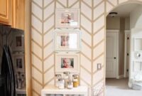 Diy herringbone accent wall