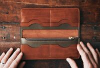 Diy long leather wallet