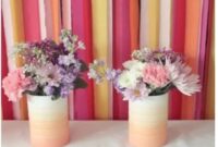 Diy ombre flower vase