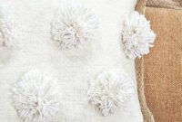 Diy pom-pom pillow case