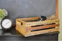 Diy vintage ruler crate