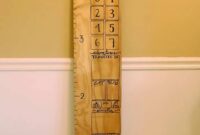 Diy wooden growth chart