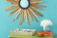 Yardstick sunburst mirror