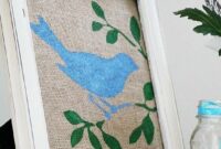 Diy burlap painting