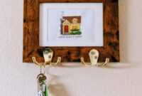 Diy frame key holder