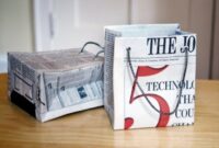 Diy newspaper gift bags