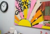 Diy painted mirror