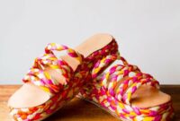 Diy raffia sandals